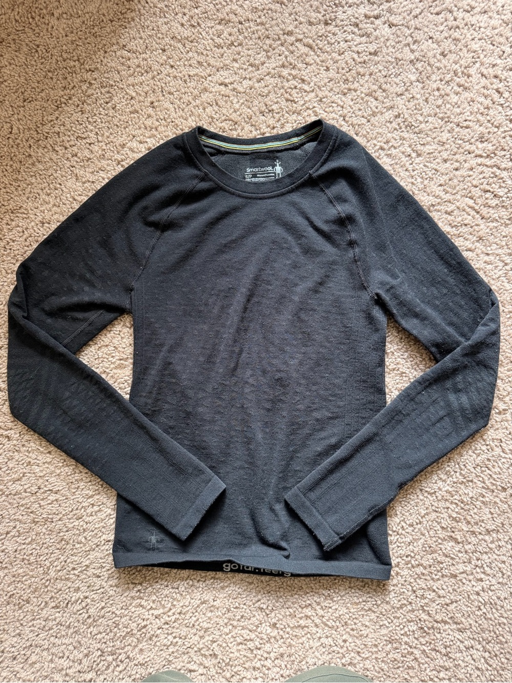 Smartwool Women's intraknit active black Base Layer Crew Neck Shirt